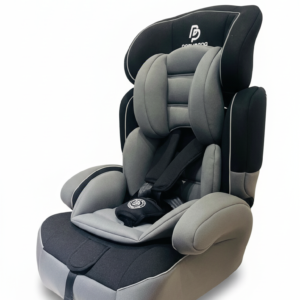 Convertible Baby Car Seat with 5-Point Safety Harness – Adjustable Child Safety Seat (Grey & Black)